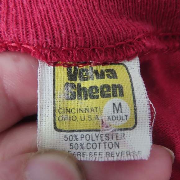 vintage velva sheen houston texas tshirt single stitch M (flawed) - Picture 6 of 6